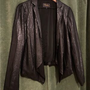 Buckley Tailors Sequined Black Blazer